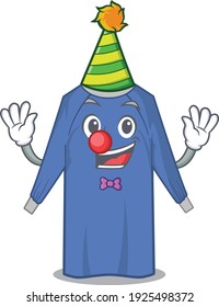 smiley clown disposable clothes cartoon character design concept