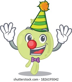 smiley clown lymph node cartoon character design concept