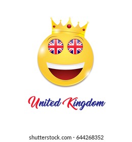Smiley with crown 