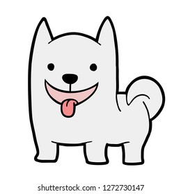 Smiley Dog Draw Stock Vector (Royalty Free) 1272730147 | Shutterstock