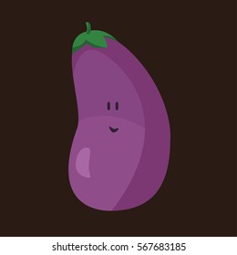 Smiley eggplant