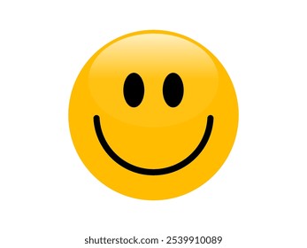 Emoción sonriente. Icono de cara sonriente. Lindo signo de sonrisa. Símbolo de emoción feliz. Signo de símbolo de emoticono. Ilustración vectorial eps10