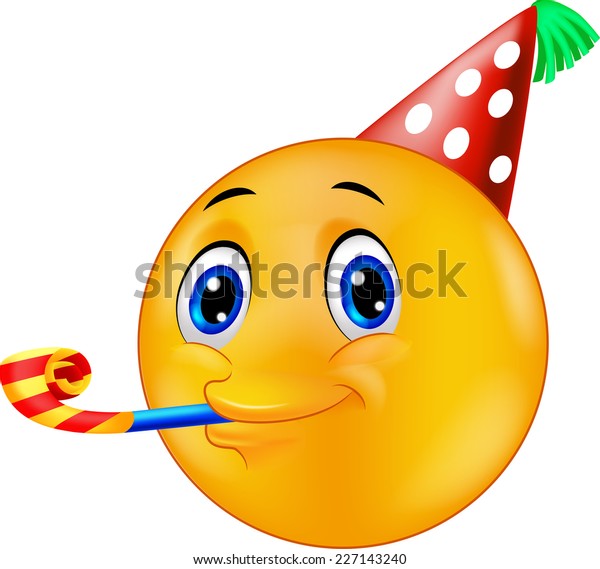 Smiley Emoticon Going Party Stock Vector (Royalty Free) 227143240