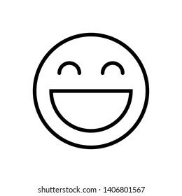 smiley - emoticon icon vector design template