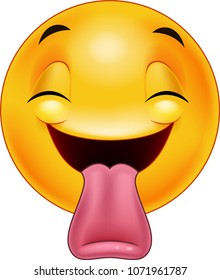 Smiley Emoticon Sticking Out Tongue Stock Vector (Royalty Free ...