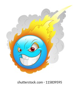 Smiley Emoticons Face Vector - Asteroid