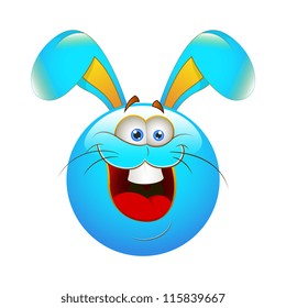 Smiley Emoticons Face Vector - Bunny