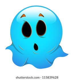 Smiley Emoticons Face Vector - Ghost