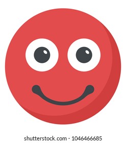 A smiley expressing being happy