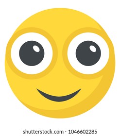 A smiley expressing being happy