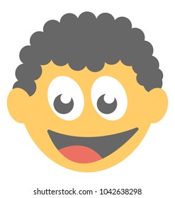 
A smiley expressing being surprised
