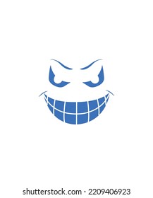 Smiley Expression vector Halloween face expression vector isolated. illustration of Halloween expressions. Perfect for coloring book, textiles, icon, web, painting, children's books, t-shirt print.