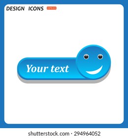 smiley, eye web cam. icon. vector design