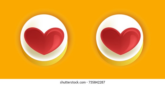 Smiley eyes isolated cartoon vector illustration