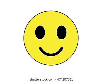 Smiley Vector Happy Face Stock Vector (Royalty Free) 644809084