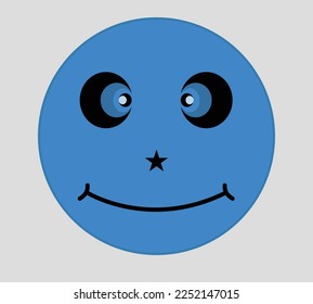 smiley face emoji. funny face icon.