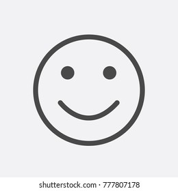 smiley face emoji icon vector for websites blogs white background