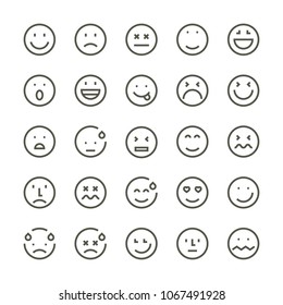 Smiley face emoji icons