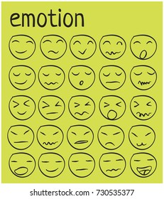 Smiley face emoji icons 