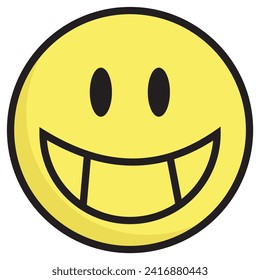 smiley face emoticon. Happy, success, satisfaction face symbol. Customer feedback. Excellent, good,