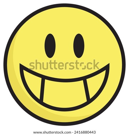 smiley face emoticon. Happy, success, satisfaction face symbol. Customer feedback. Excellent, good,
