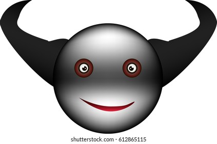 the smiley face with horns for web use
