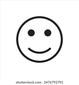 Smiley face icon. Happy Face line emoji vector. smiley face emoticons, emoji line art vector icons for apps and websites, Customer review, satisfaction, feedback, mood tracker.