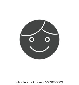 Smiley face icon isolated on white background. Photography symbol modern, simple, vector, icon for website design, mobile app, ui. Vector Illustration