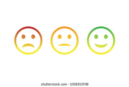 Smiley face icon set isolated on white background. Different smiley face icon for web site,app and t shirt. Creative art concept, vector illustration, eps 10
