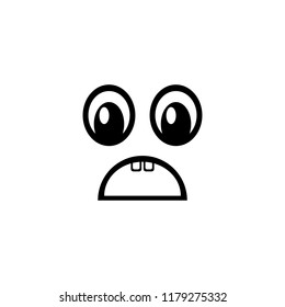 Smiley face, icon sticker. Vector illustration.
