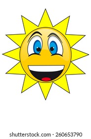 smiley face icon (sun)