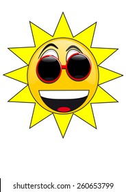smiley face icon (sun)