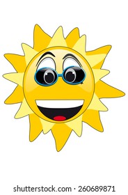 smiley face icon (sun)