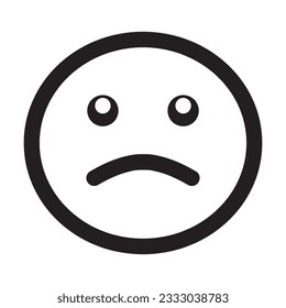 Smiley face icon vector on white background