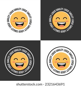 Smiley face. Logo. You can place your own text. Illustration