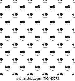 smiley face seamless pattern. Vector illustration