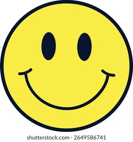 Smiley Face Vector Illustration - Bright and Cheerful Design