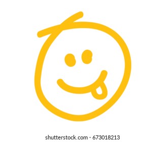 Smiley Face Vector Illustration. Happy Icon