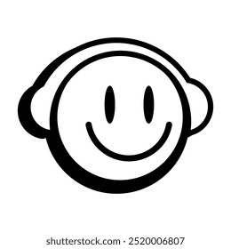 Smiley Face Y2K Vestuário Logotipo Patch Vestuário Moda Vetor Design K50, Uso Comercial