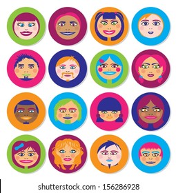 Smiley Faces - Coloured Icons