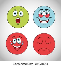 smiley faces design, vector illustration eps10 graphic 