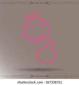 Smiley Face.vector illustration.