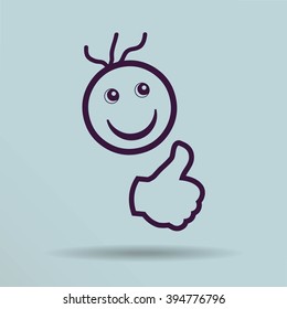 Smiley Face.vector illustration.