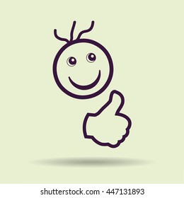 Smiley Face.vector illustration