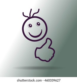 Smiley Face.vector illustration