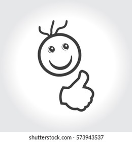 Smiley Face.vector illustration