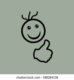 Smiley Face.vector illustration