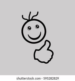 Smiley Face.vector illustration