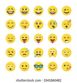 Smiley Flat Icons Collection