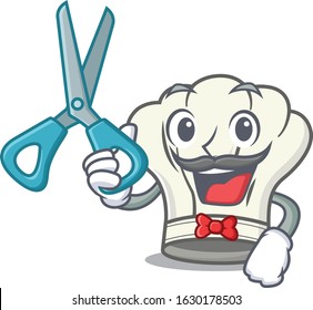 Smiley Funny Barber cook hat cartoon character design style